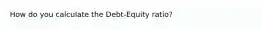 How do you calculate the Debt-Equity ratio?