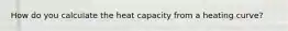 How do you calculate the heat capacity from a heating curve?