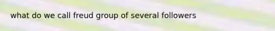 what do we call freud group of several followers