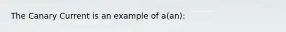 The Canary Current is an example of a(an):