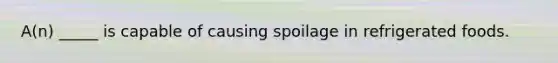 A(n) _____ is capable of causing spoilage in refrigerated foods.