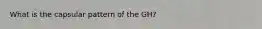 What is the capsular pattern of the GH?