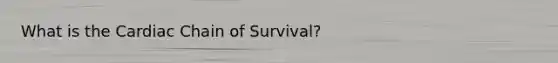 What is the Cardiac Chain of Survival?