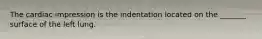 The cardiac impression is the indentation located on the _______ surface of the left lung.