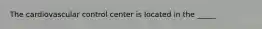 The cardiovascular control center is located in the _____