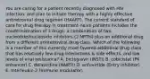 You are caring for a patient recently diagnosed with HIV infection, and plan to initiate therapy with a highly effective antiretroviral drug regimen (HAART). The current standard of care for drug therapy in treatment-naive patients includes the coadministration of 3 drugs: a combination of two nucleotide/nucleoside inhibitors (2 NRTIs) plus an additional drug from a different antiretroviral drug class. Which of the following is a member of this currently most favored additional drug class that has relatively few drug interactions & side effects, and low levels of viral resistance? A. bictegravir (INSTI) B. cobicistat (PK enhancer) C. delavirdine (NNRTI) D. enfuvirtide (Entry inhibitor) E. Interleukin 2 (Immune modulator)