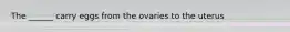 The ______ carry eggs from the ovaries to the uterus