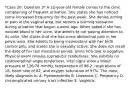 *Case 20: Question 3* A 22-year-old female comes to the clinic complaining of frequent urination. She states she has noticed some increased frequency for the past week. She denies itching or pain in the vaginal area, but reports a burning sensation during urination that began a week ago. When asked if she has noticed blood in her urine, she admits to not paying attention to its color. She states that she has some abdominal pain in her pelvic area. She admits to being inconsistent with her birth control pills, and states she is sexually active. She does not recall the date of her last menstrual period. Urine hCG test is negative. Physical exam reveals suprapubic tenderness. She exhibits no costovertebral angle tenderness. Vital signs show a blood pressure of 126/78 mmHg, temperature of 98.2, respirations of 18, heart rate of 82, and oxygen saturation of 97%. The most likely diagnosis is: A. Pyelonephritis B. Urosepsis C. Pregnancy D. Uncomplicated urinary tract infection E. Vaginitis