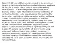 Case 25 A 58-year-old black woman presents to the emergency department with complaints of progressive fatigue and weakness for the past 6 months. She is short of breath after walking several blocks. On review of systems, she mentions mild diarrhea. She has noted intermittent numbness and tingling of her lower extremities and a loss of balance while walking. She denies other neurologic or cardiac symptoms and has no history of black or bloody stools or other blood loss. On physical examination she is tachycardiac to 110 bpm; other vital signs are within normal limits. Head and neck examination is notable for pale conjunctivas and a beefy red tongue with loss of papillae. Cardiac examination shows a rapid regular rhythm with a grade 2/6 systolic murmur at the left sternal border. Lung, abdominal, and rectal examination findings are normal. Neurologic examination reveals decreased sensation to light touch and vibration in the lower extremities. The hematology consultant on call is asked to see this patient because of a low hematocrit level.