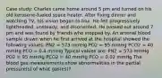 Case study: Charles came home around 5 pm and turned on his old kerosene-fueled space heater. After fixing dinner and watching TV, his vision began to blur. He felt progressively lightheaded, unsteady, and disoriented. He passed out around 7 pm and was found by friends who stopped by. An arterial blood sample drawn when he first arrived at the hospital showed the following values: PN2 = 573 mmHg PO2 = 95 mmHg PCO2 = 40 mmHg PCO = 0.4 mmHg Typical values are: PN2 = 573 mmHg PO2 = 95 mmHg PCO2 = 40 mmHg PCO = 0.02 mmHg The blood gas measurements show abnormalities in the partial pressure(s) of what gas(es)?