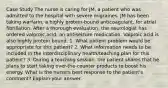 Case Study The nurse is caring for JM, a patient who was admitted to the hospital with severe migraines. JM has been taking warfarin, a highly protein-bound anticoagulant, for atrial fibrillation. After a thorough evaluation, the neurologist has ordered valproic acid, an antiseizure medication. Valproic acid is also highly protein bound. 1. What patient problem would be appropriate for this patient? 2. What information needs to be included in the interdisciplinary health/teaching plan for this patient? 3. During a teaching session, the patient shares that he plans to start taking over-the-counter products to boost his energy. What is the nurse's best response to the patient's comment? Explain your answer.