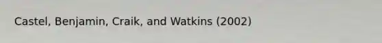 Castel, Benjamin, Craik, and Watkins (2002)