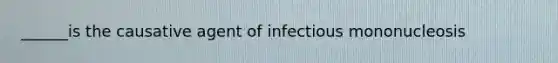 ______is the causative agent of infectious mononucleosis