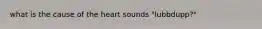 what is the cause of the heart sounds "lubbdupp?"