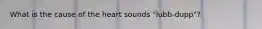 What is the cause of the heart sounds "lubb-dupp"?