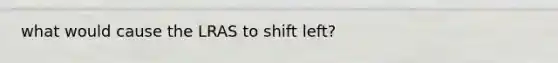 what would cause the LRAS to shift left?