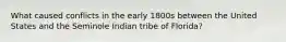 What caused conflicts in the early 1800s between the United States and the Seminole Indian tribe of Florida?