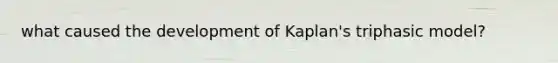 what caused the development of Kaplan's triphasic model?