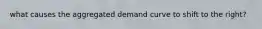 what causes the aggregated demand curve to shift to the right?