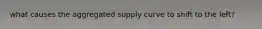 what causes the aggregated supply curve to shift to the left?