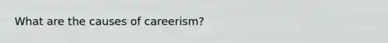 What are the causes of careerism?