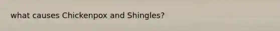 what causes Chickenpox and Shingles?