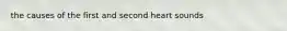 the causes of the first and second heart sounds