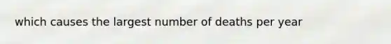 which causes the largest number of deaths per year