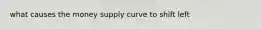 what causes the money supply curve to shift left