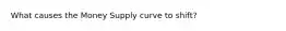 What causes the Money Supply curve to shift?