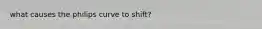 what causes the philips curve to shift?