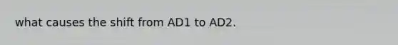 what causes the shift from AD1 to AD2.