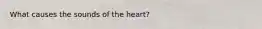 What causes the sounds of the heart?