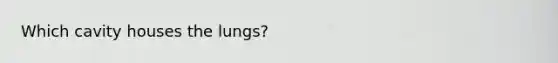 Which cavity houses the lungs?