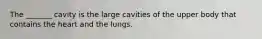 The _______ cavity is the large cavities of the upper body that contains the heart and the lungs.