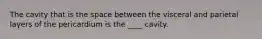 The cavity that is the space between the visceral and parietal layers of the pericardium is the ____ cavity.