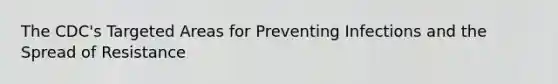 The CDC's Targeted Areas for Preventing Infections and the Spread of Resistance