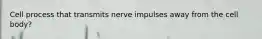 Cell process that transmits nerve impulses away from the cell body?