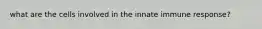 what are the cells involved in the innate immune response?