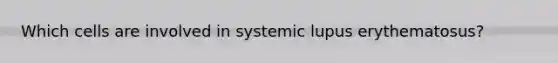 Which cells are involved in systemic lupus erythematosus?