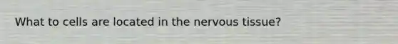 What to cells are located in the nervous tissue?