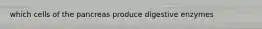 which cells of the pancreas produce digestive enzymes