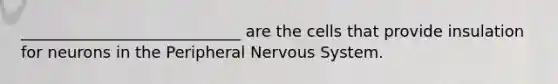 ____________________________ are the cells that provide insulation for neurons in the Peripheral Nervous System.