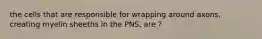 the cells that are responsible for wrapping around axons, creating myelin sheeths in the PNS, are ?