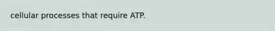 cellular processes that require ATP.