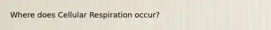 Where does <a href='https://www.questionai.com/knowledge/k1IqNYBAJw-cellular-respiration' class='anchor-knowledge'>cellular respiration</a> occur?