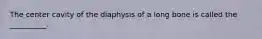 The center cavity of the diaphysis of a long bone is called the __________.