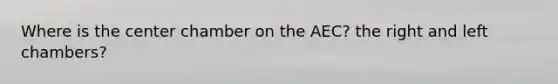 Where is the center chamber on the AEC? the right and left chambers?