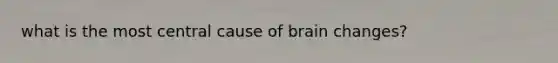 what is the most central cause of brain changes?