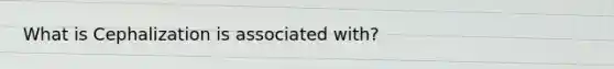 What is Cephalization is associated with?